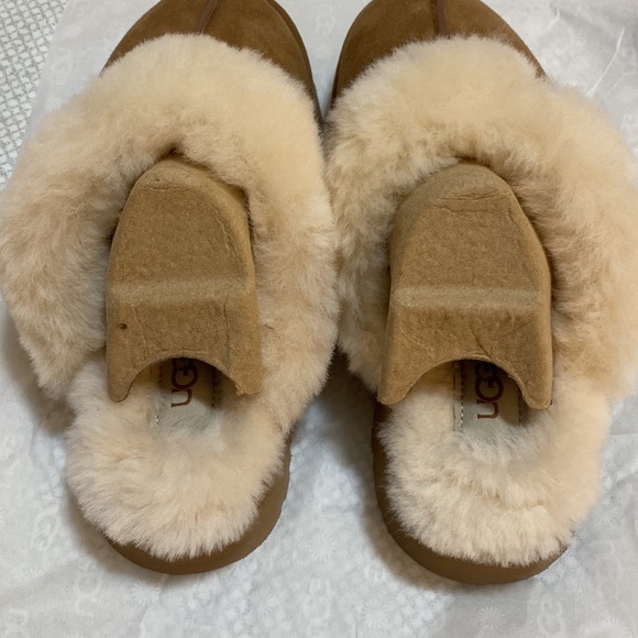 NEW UGG Disquette Slippers Chestnut Sz 8 - Picture 4 of 7